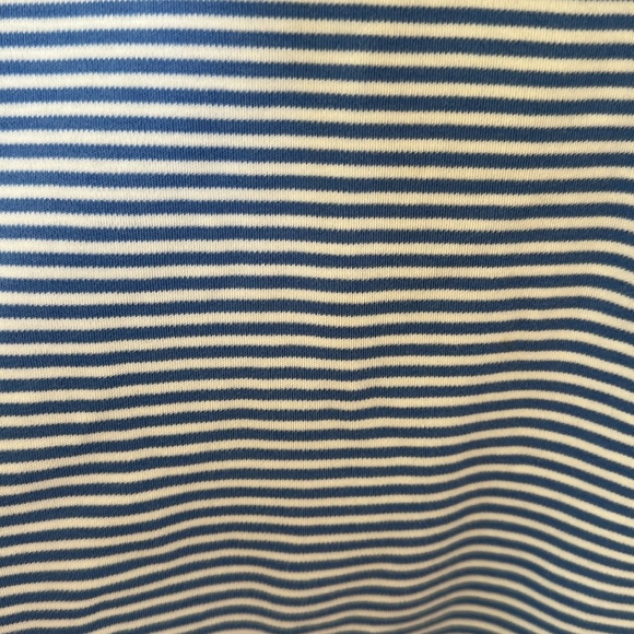 Polo Ralph Lauren Custom Slim Fit Polo – Blue & White Striped – Size Medium - Picture 9 of 9